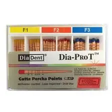 جتابيركا روتاري برو تيبر DiaDent Dia-ProT Plus Gutta Percha Points.webp
