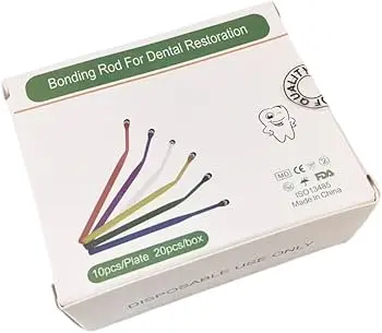 Christzo 20Pcs Dental Adhesive Tip Applicator Tooth Crown