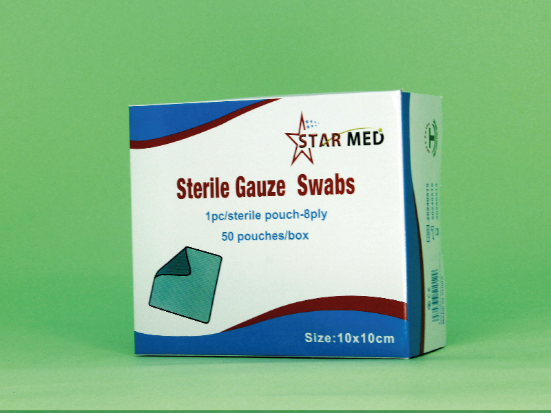 Star Med sterile gauze swabs,  10x10 شاش معقم