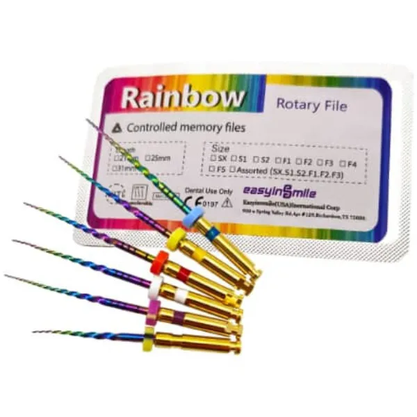 فايلات روتاري NiTi – رينبو – ايزي ان سمايل – Rainbow