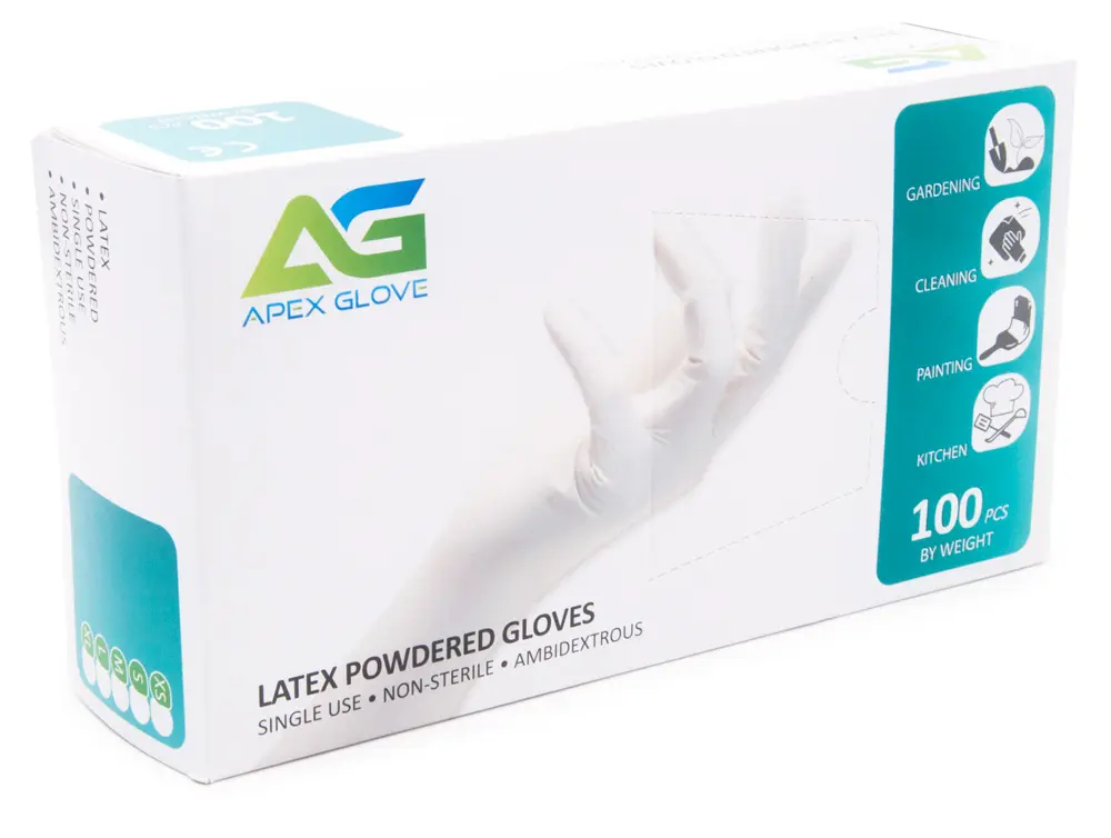 جلفز بدون بودر لاتكس Latex Powder Free Gloves