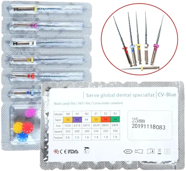 فايلات روتاري – بلو – سيكادا – CICADA CV-BLUE – 6  قطع ((25mm 15/4%))