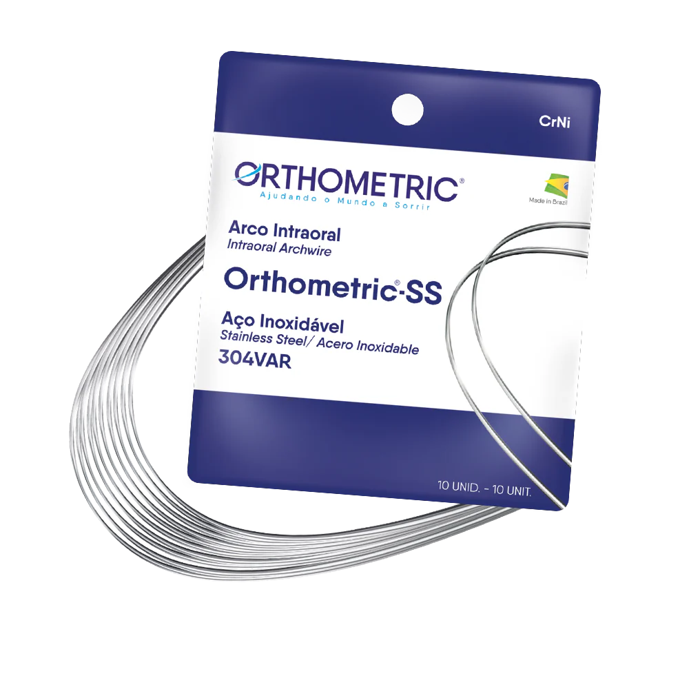 اسلاك تقويم ستانلس ستيل راوند  Orthometric SS Archwire (upper 12)